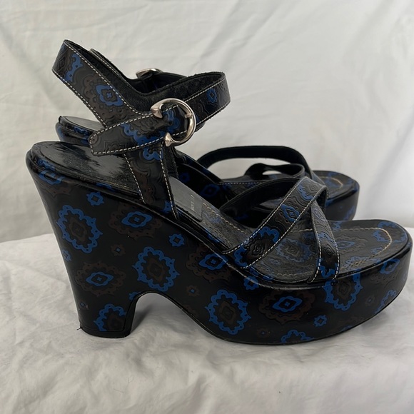 PRADA - early 2000’s - Strappy Platform Wedge - size 38 - Picture 1 of 3